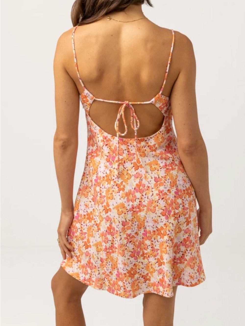 Rhythm Rosa Floral Bias Cut Mini Dress